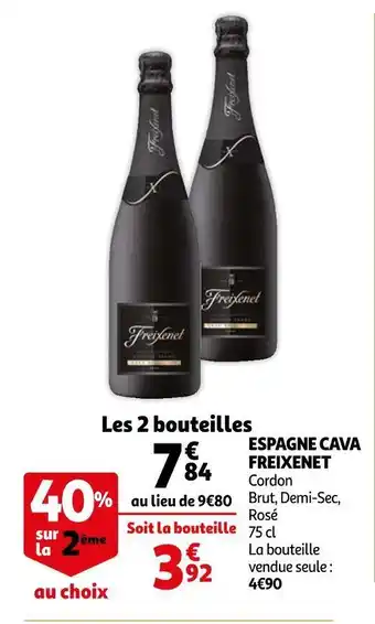 Auchan Freixenet espagne cava offre