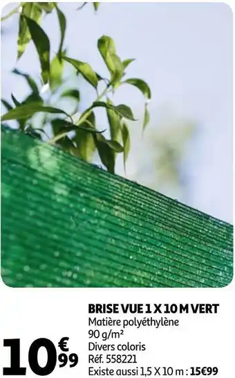Auchan Brise vue 1 x 10 m vert offre