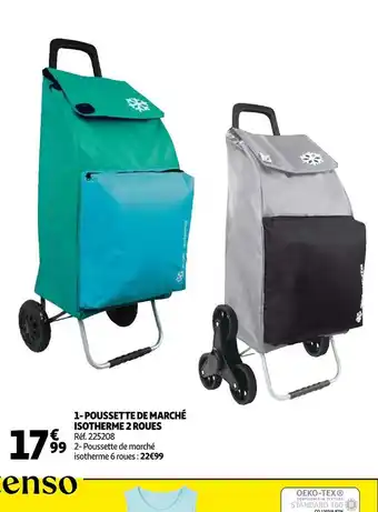 Auchan 1- poussette de marché isotherme 2 roues offre