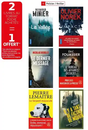 Auchan Livres de format poche offre