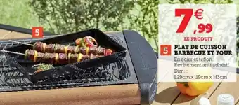 Hyper U Plat de cuisson barbecue et four offre