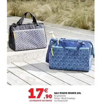 Hyper U Sac pique nique 25L offre