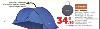 Hyper U Abri de plage offre
