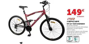 Hyper U VTT 26" tout suspendu offre