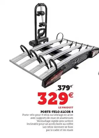 Hyper U Porte-velo alcor 4 offre