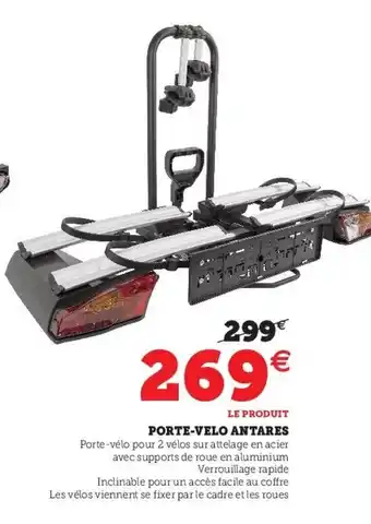 Hyper U Porte-velo antares offre