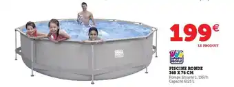 Hyper U Piscine ronde 360 x 76 cm offre