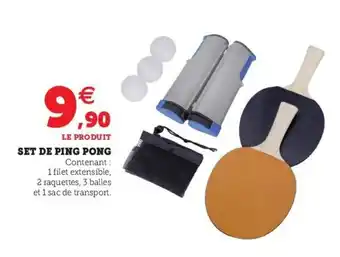 Hyper U Set de ping pong offre