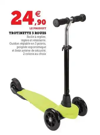 Hyper U Trotinette 3 roues offre