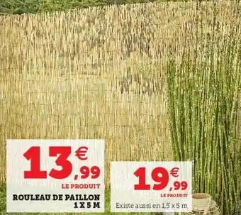 Hyper U Rouleau de paillon 1 x 5 m offre