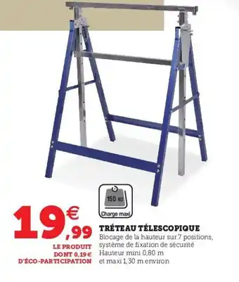 Tréteau télescopique