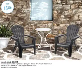 Fauteuil détente dolomiti