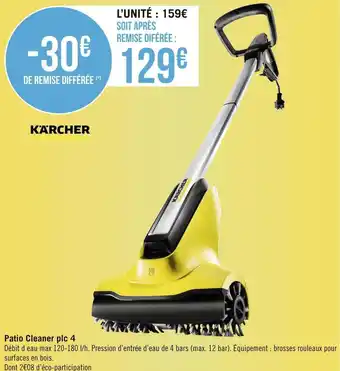 Géant Casino Kärcher patio cleaner plc 4 offre
