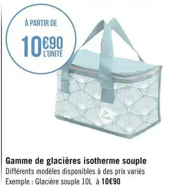 Géant Casino Gamme de glacières isotherme souple offre