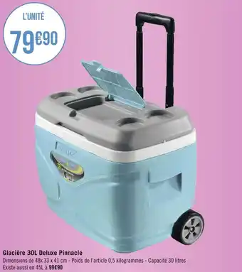 Géant Casino Pinnacle glacière 30l deluxe offre