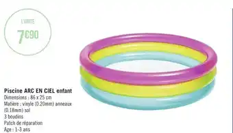 Piscine arc en ciel enfant
