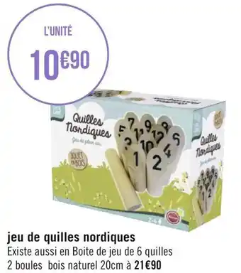 Géant Casino Jeu de quilles nordiques offre