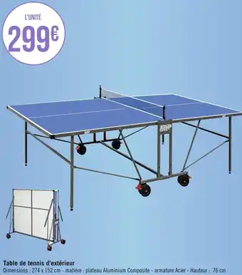 Géant Casino Table de tennis d’extérieur offre