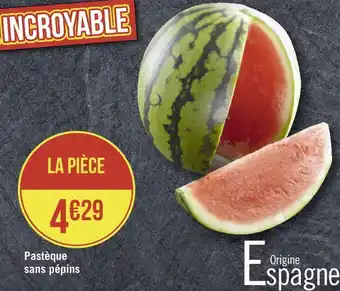 Géant Casino Pastèque sans pépins offre