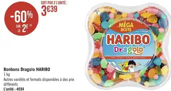 Géant Casino Haribo bonbons dragolo offre