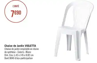 Chaise de jardin violetta