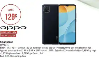 Géant Casino Oppo smartphone offre
