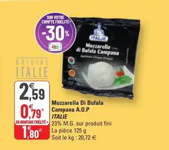 G20 Mozzarella di bufala campana A.O.P. ITALIE offre
