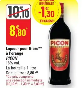 G20 Liqueur pour bière à l'orange PICON offre