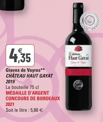 G20 Graves de vayres Château Haut Gayat 2019 offre