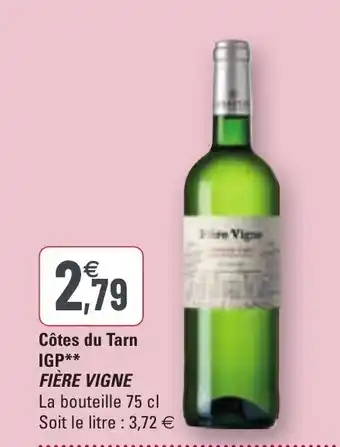 G20 Côtes du tarn IGP FIERE VIGNE offre