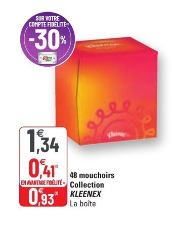 G20 48 Mouchoirs collection KLEENEX offre