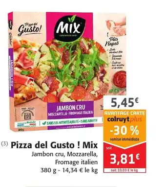 Colruyt Pizza Del Gusto Mix offre