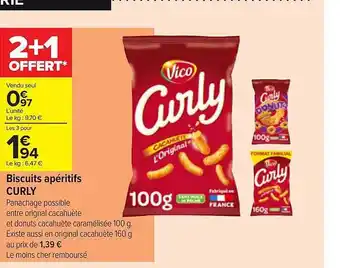 Biscuits Apéritifs Curly