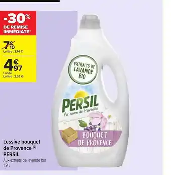 Carrefour Contact Lessive Bouquet De Provence Persil offre