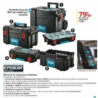 Castorama éléments De Rangement Empilables Erbauer offre
