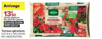Castorama Terreau Géranium Vilmorin offre