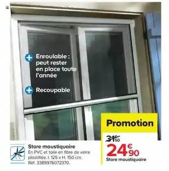 Castorama Store Moustiquaire offre