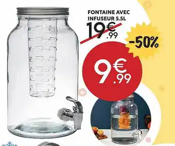 Fontaine Avec Infuseur 5.5l