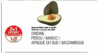 Monoprix Avocat Hass Ruer à Point 2+1 Offert offre