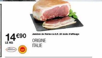 Monoprix Jambon De Parme A.o.p. 20 Mois D'affinage offre