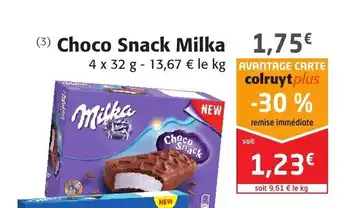 Colruyt Choco Snack Milka offre