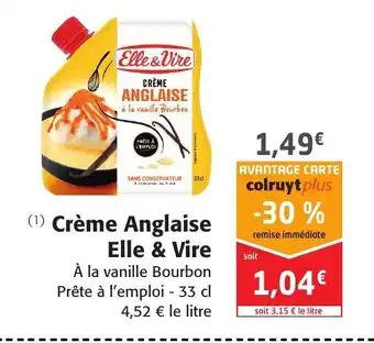 Colruyt Crème Anglaise Elle & Vire offre