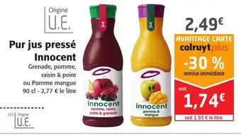 Colruyt Pur Jus Pressé Innocent offre