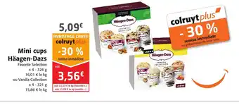 Colruyt Mini Cups Häagen Dazs offre