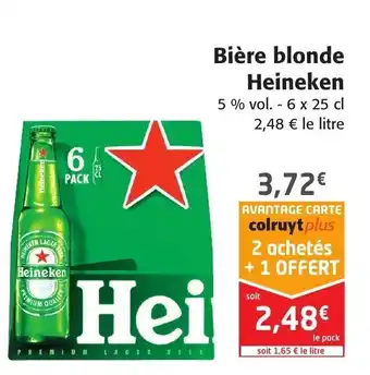 Colruyt Bière Blonde Heineken offre