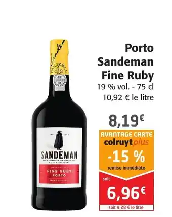 Colruyt Porto Sandeman Fine Ruby offre