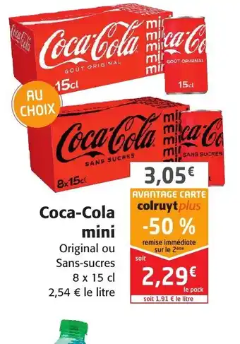 Colruyt Coca-Cola Mini offre