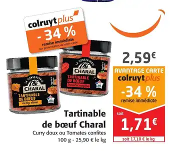 Colruyt Tartinable de Bœuf Charal offre