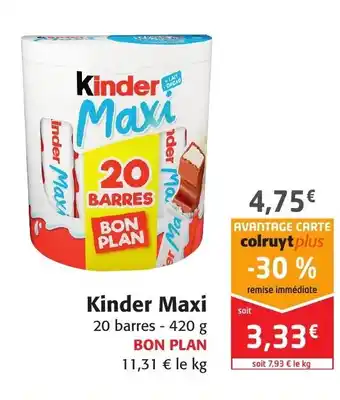 Colruyt Kinder Maxi offre