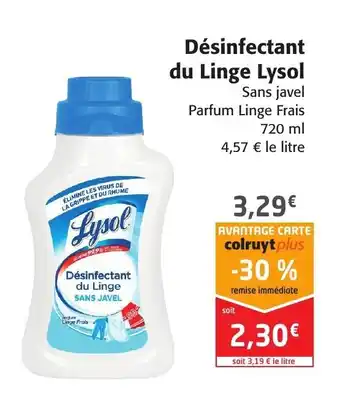 Colruyt Désinfectant Du Linge Lysol offre